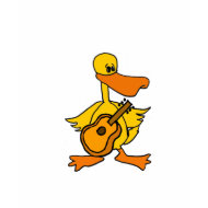 AK- Funny Duck with a Guitar Shirt shirt