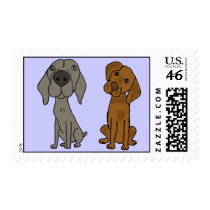 AK- Weimaraner and Pointer Postage Stamps