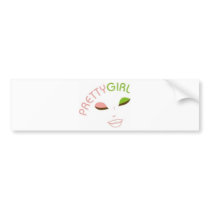 AKA Pretty Girl Bumper Sticker