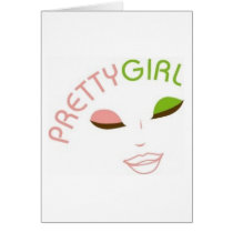 AKA Pretty Girl Greeting Card