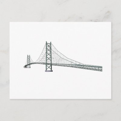 suspension bridge drawing