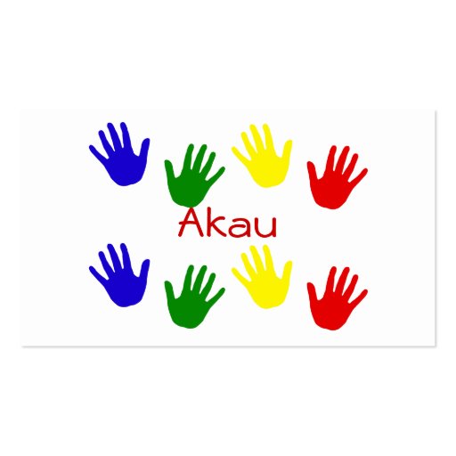 Akau Business Card Templates (back side)