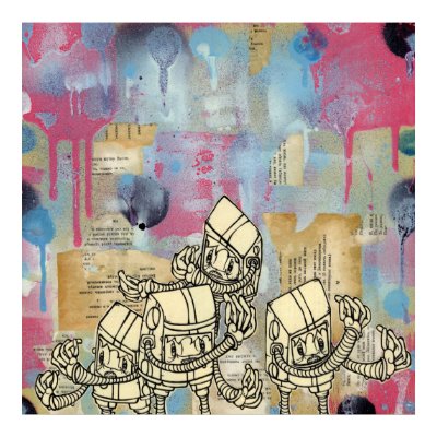 Akayo Robots Print by akayo1