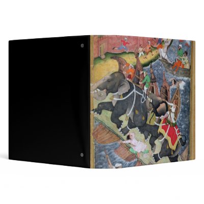 Akbar tames the Savage Elephant, Hawa'i Binders by bridgemanart