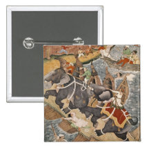 Akbar Tames the Savage Elephant, Hawa'i Pinback Button