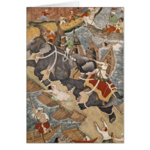 Akbar Tames the Savage Elephant, Hawa'i Cards