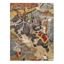 Akbar Tames the Savage Elephant, Hawa'i Postcards