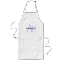 Akbash Dog Breed Monogram Apron
