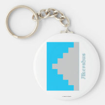 Akershus flag with name key chain