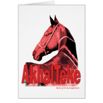 Akhal Teke Portrait cards by Gifts_by_Magdalena Akhal Teke Portrait cards