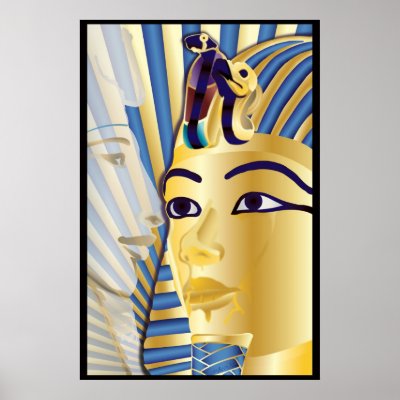 Akhenaten and Tutankhamun Print by lacydesign