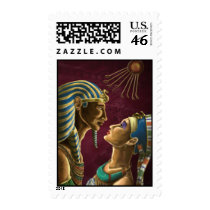 Akhenaten & Nefertiti Stamp