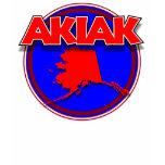 Akiak AK map shirt