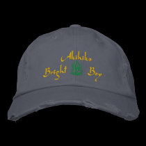 Akihiko Name With English Meaning Blue embroidered hats