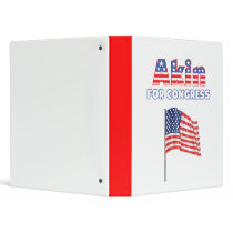 Akin for Congress Patriotic American Flag 3 Ring Binders