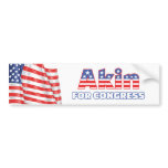 Akin for Congress Patriotic American Flag Bumper Sticker