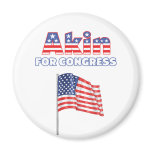 Akin for Congress Patriotic American Flag Refrigerator Magnet