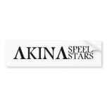 Akina Speed Stars Black and White Bumber sticker Bumper Sticker
