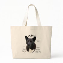 Akita (blk) History Design bags by GreyWolfCreation Akita (blk) History Design bags
