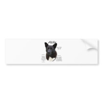 Akita (blk) History Design bumper stickers