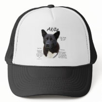 Akita (blk) History Design hats