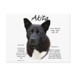 Akita (blk) History Design Post Cards