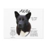 Akita (blk) History Design Post Cards