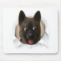 Akita Busting Out mousepads