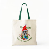 Akita Christmas Gifts bags by DogsByDezign Akita Christmas Gifts bags