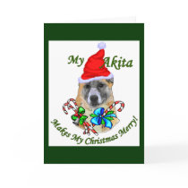 Akita Christmas Gifts cards by DogsByDezign Akita Christmas Gifts cards