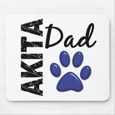 Akita Dad 2 Mousepads