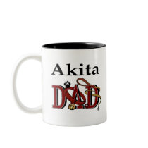 Akita Dad Mug by DogsByDezign Akita Dad Mug