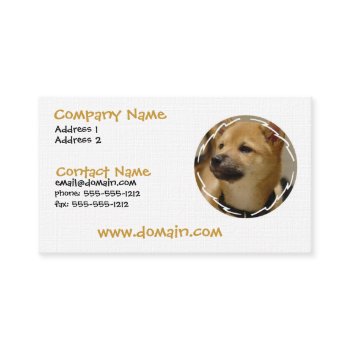 Akita Dog Business Card profilecard