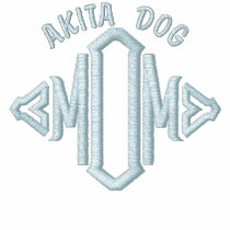 Akita Dog Mom embroidered shirts