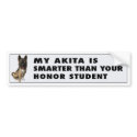 Akita Honor bumper stickers by cartoondogs Akita Honor bumper stickers
