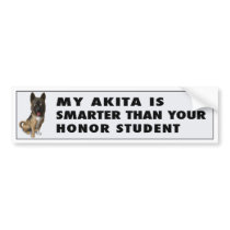 Akita Honor bumper stickers