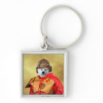 Akita Inu Samurai Keychain