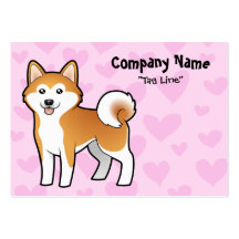 Akita Inu / Shiba Inu Love Business Cards