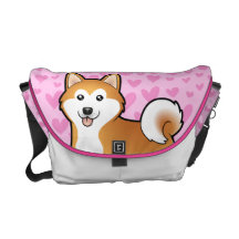 Akita Inu / Shiba Inu Love Commuter Bag