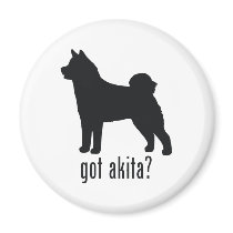 Akita Refrigerator Magnet