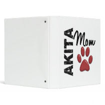 Akita Mom 2 3 Ring Binder