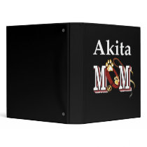 Akita Mom Gifts 3 Ring Binder