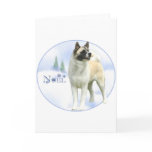 Akita Noel Greeting Card