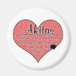 Akita Paw Prints Dog Humor Refrigerator Magnet