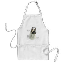 Akita (pinto) History Design aprons by GreyWolfCreation Akita (pinto) History Design aprons