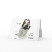 Akita (pinto) History Design cards by GreyWolfCreation Akita (pinto) History Design cards