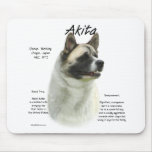 Akita (pinto) History Design Mousepad