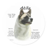 Akita (pinto) History Design Sticker