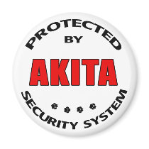 Akita Security System magnets by DanesRUs Akita Security System magnets