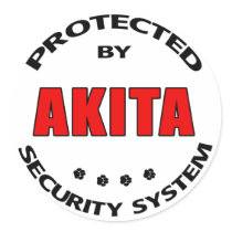 Akita Security System stickers by DanesRUs Akita Security System stickers